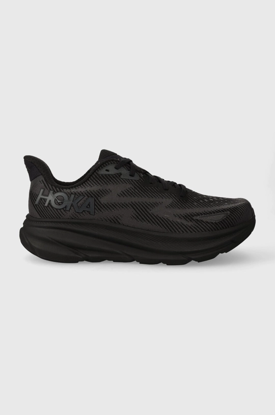 black Hoka running shoes Clifton 9 Men’s