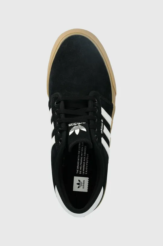 μαύρο Σουέτ αθλητικά παπούτσια adidas Originals SEELEY
