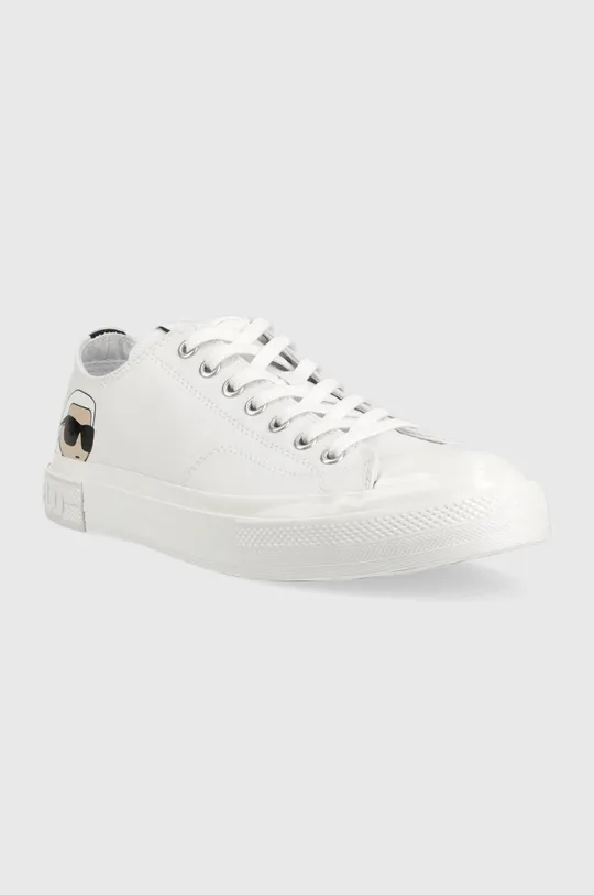 Πάνινα παπούτσια Karl Lagerfeld KAMPUS III λευκό