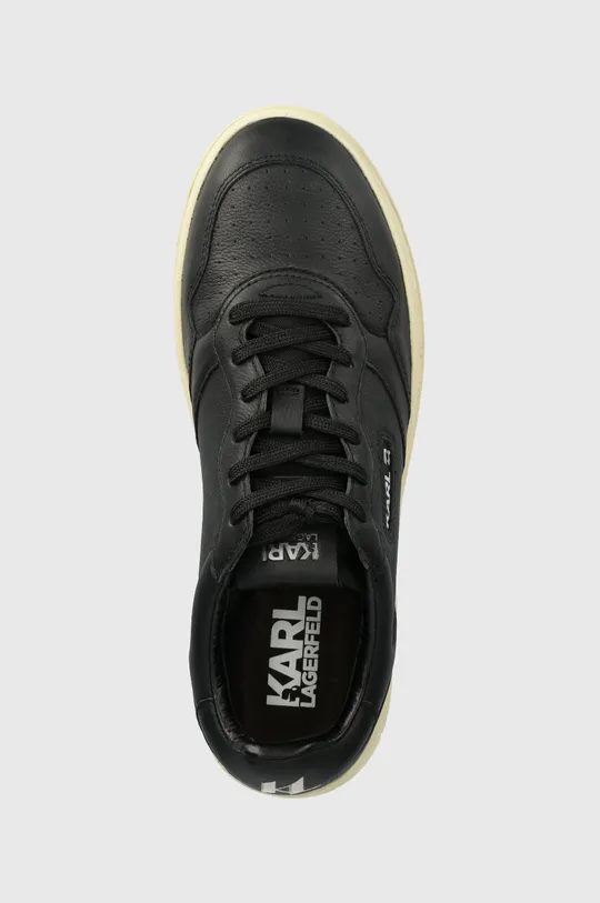 μαύρο Δερμάτινα αθλητικά παπούτσια Karl Lagerfeld KREW KL