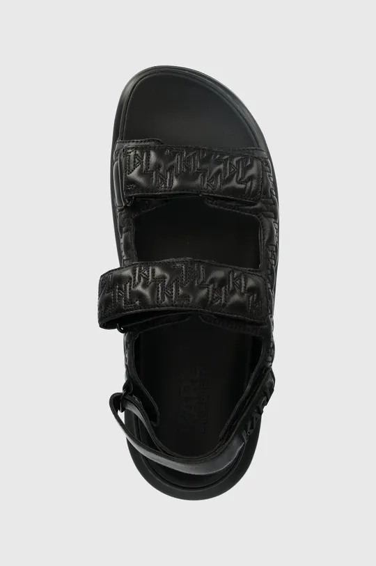 čierna Kožené sandále Karl Lagerfeld KAPRI MENS