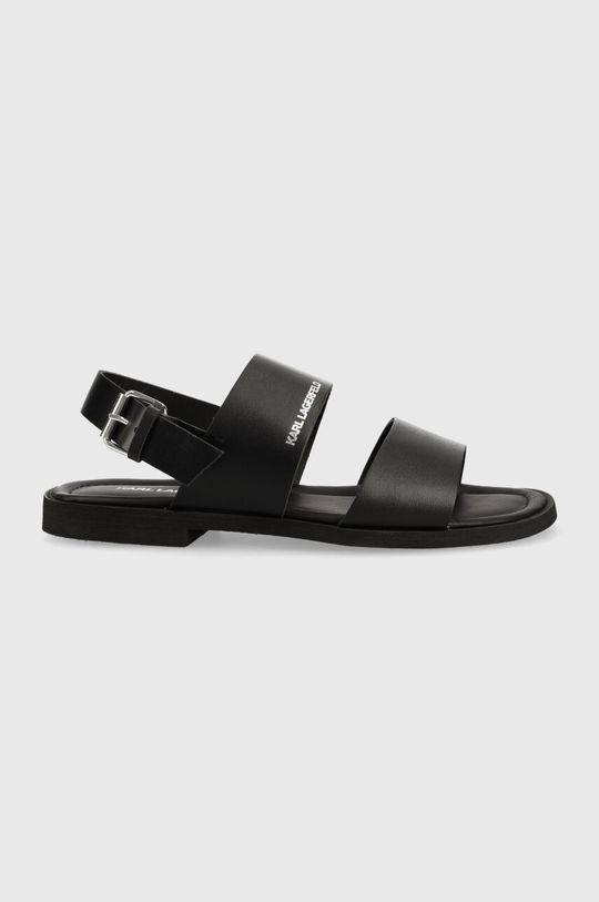 černá Kožené sandály Karl Lagerfeld KASTOR II Pánský