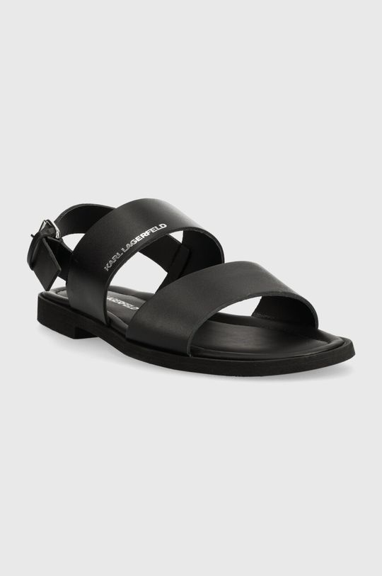 Kožené sandály Karl Lagerfeld KASTOR II černá