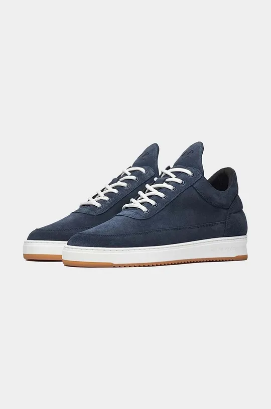 Замшеві кросівки Filling Pieces Low Top Suede темно-синій