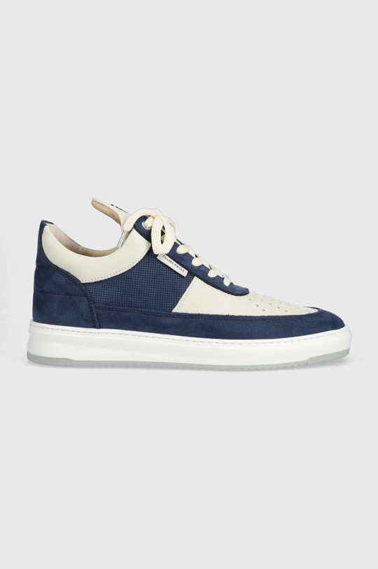 blu navy Filling Pieces sneakers in pelle Low Top Game Uomo