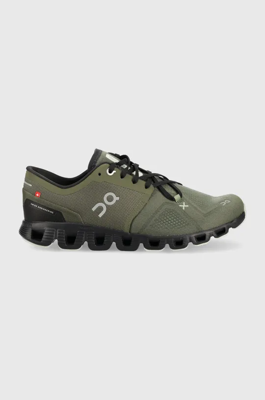 зелёный Обувь для бега On-running Cloud X 3 Мужской