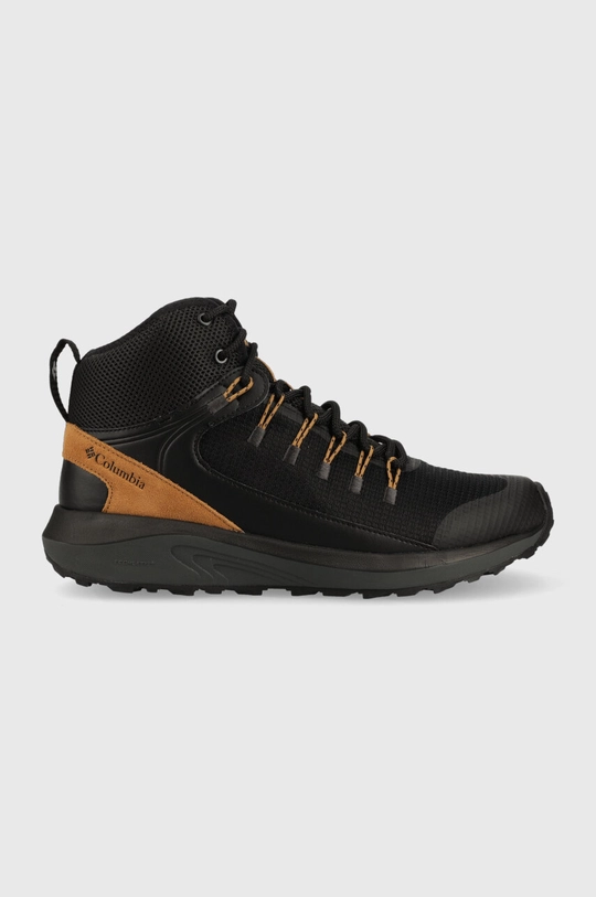 črna Čevlji Columbia Trailstorm Mid Waterproof Moški