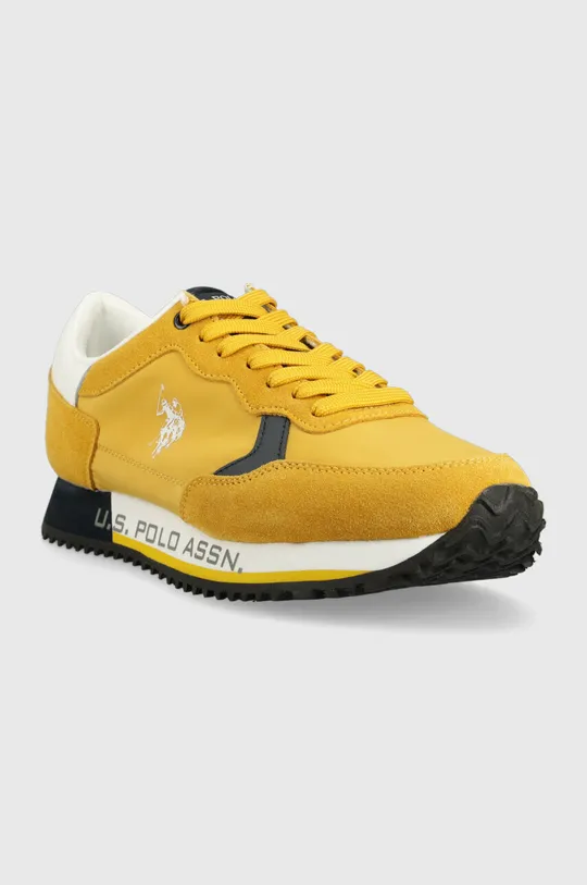 U.S. Polo Assn. sneakersy CLEEF żółty