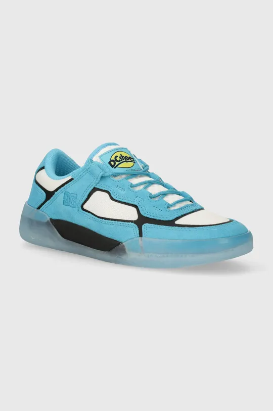 μπλε Δερμάτινα αθλητικά παπούτσια DC Ανδρικά