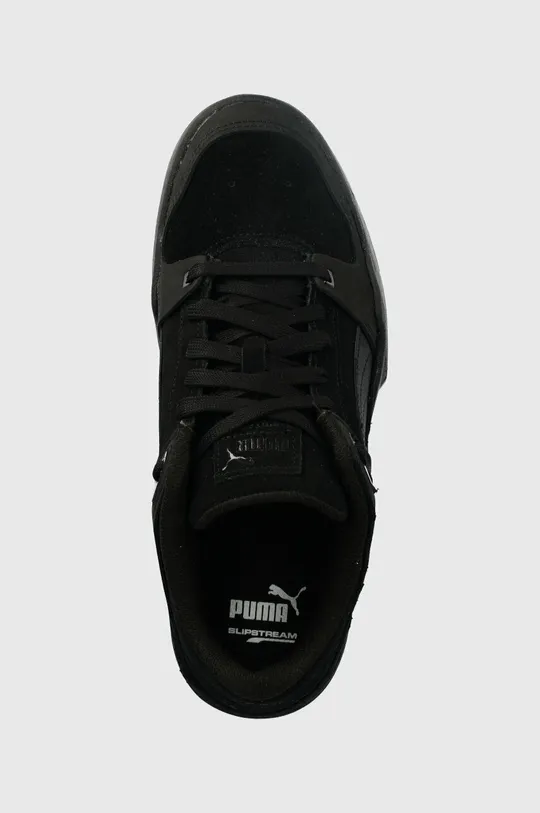 black Puma leather sneakers Slipstream Suede