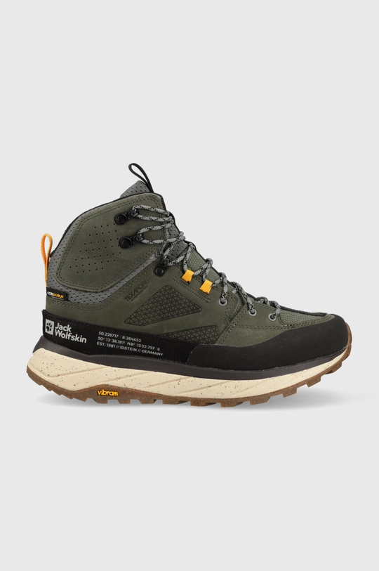 зелений Черевики Jack Wolfskin Terraquest Texapore Mid Чоловічий