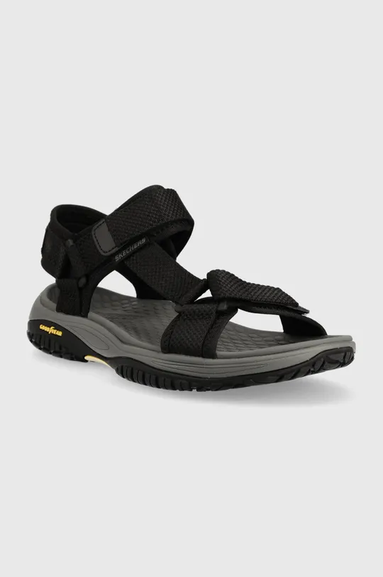 Sandále Skechers Lomell Rip Tide RELAXED FIT čierna