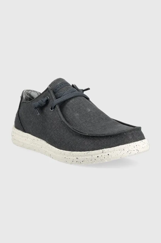 Skechers mokasyny Melson Chad RELAXED FIT granatowy