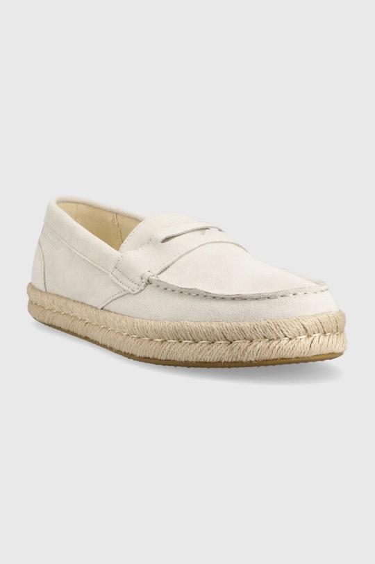 Замшеві мокасини Toms Stanford Rope 2.0 бежевий