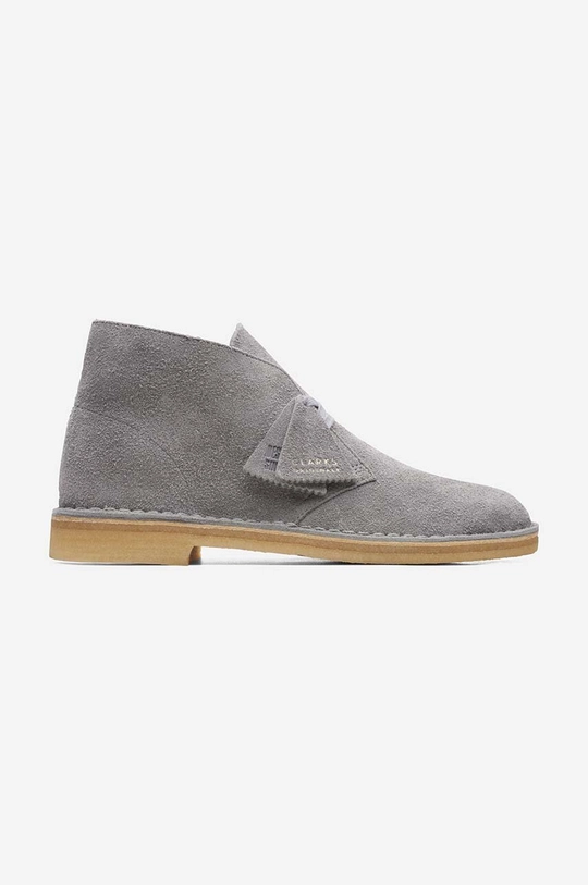 Σουέτ κλειστά παπούτσια Clarks Clarks Originals Desert Boot 26169941 γκρί