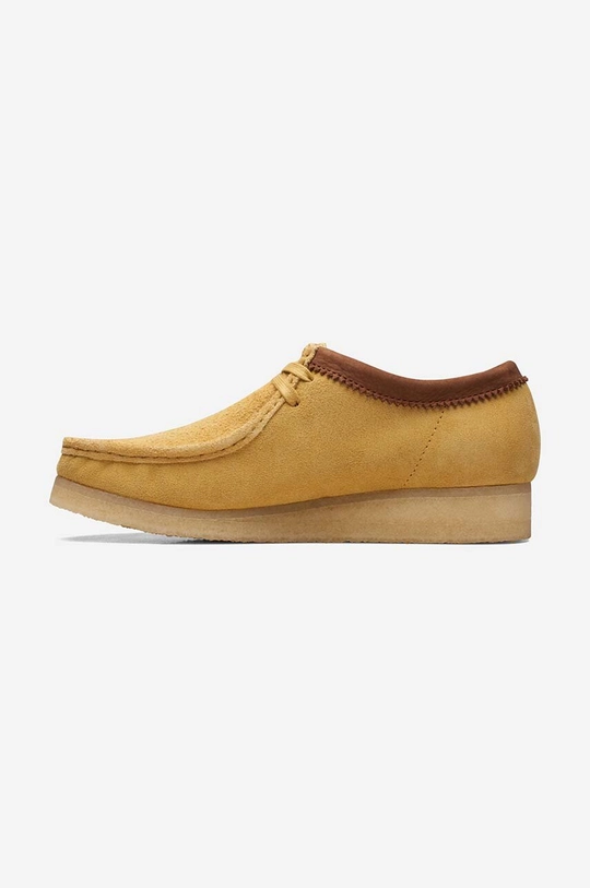 Semišové mokasíny Clarks Originals Wallabee hnědá