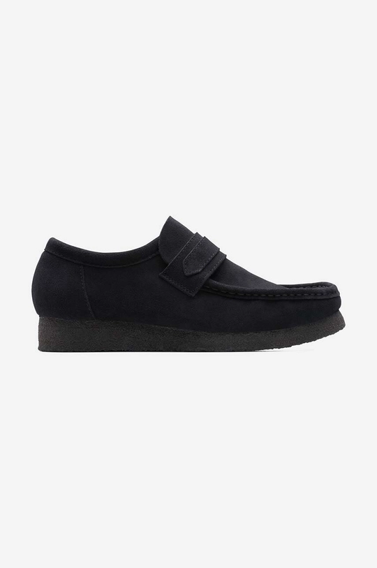 černá Semišové mokasíny Clarks Originals Wallabee Loafer Pánský