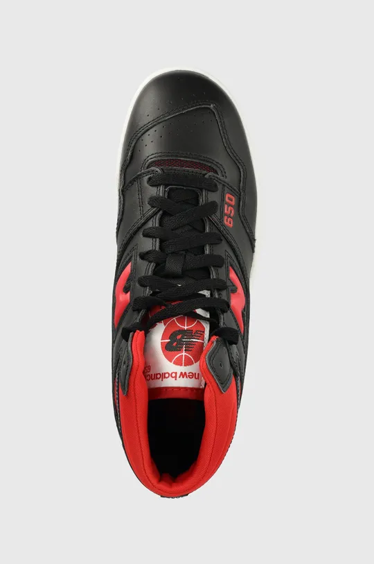 μαύρο Δερμάτινα αθλητικά παπούτσια New Balance BB650RBR