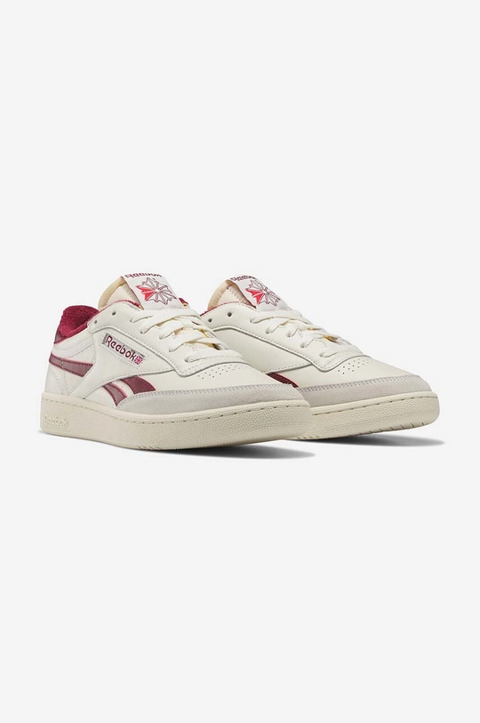 μπεζ Δερμάτινα αθλητικά παπούτσια Reebok Classic Club C