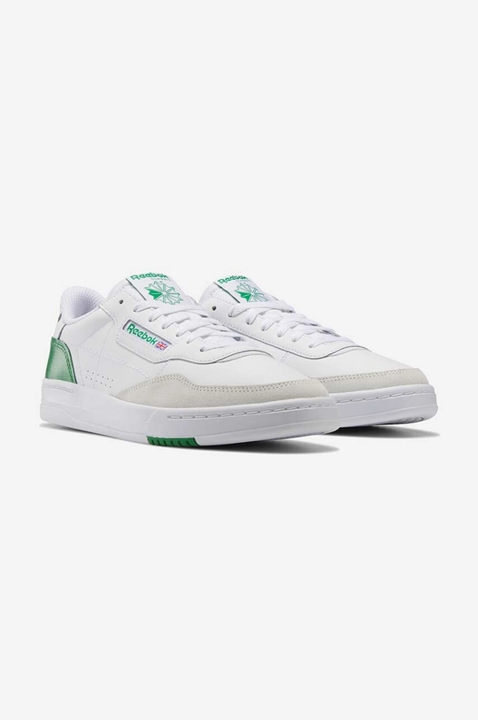 white Reebok Classic leather sneakers Court Peak