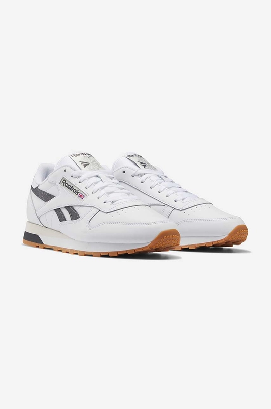 white Reebok Classic leather sneakers HQ2231