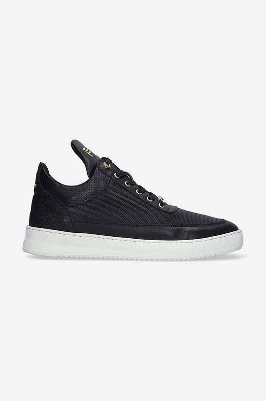 czarny Filling Pieces sneakersy skórzane Low Top Aten Męski