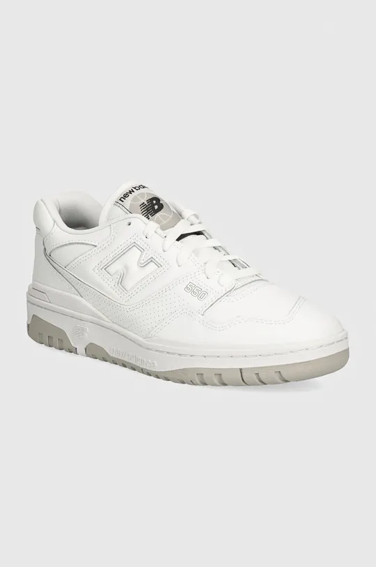 bílá Kožené sneakers boty New Balance BB550PB1 Pánský
