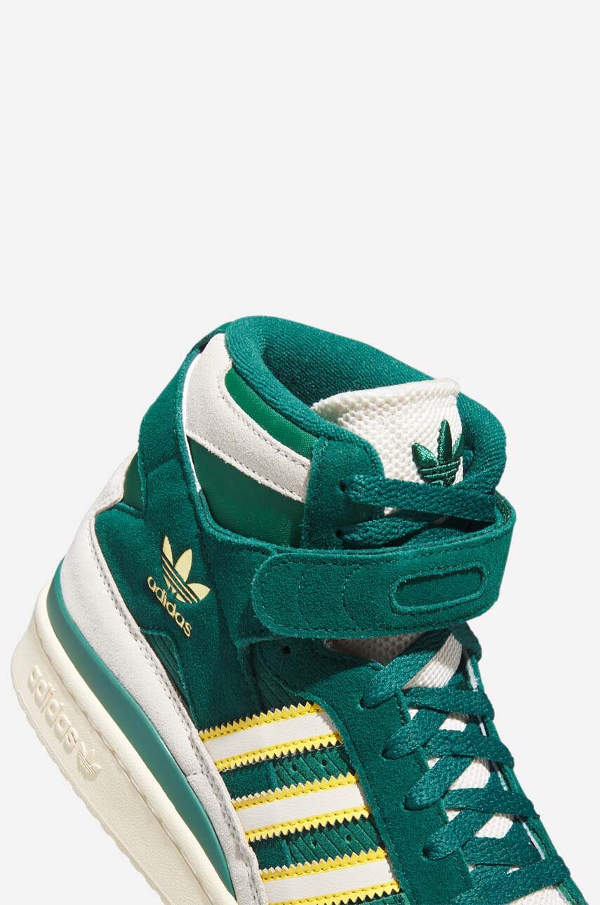 adidas Originals leather sneakers Forum 84 Hi green color | buy on PRM