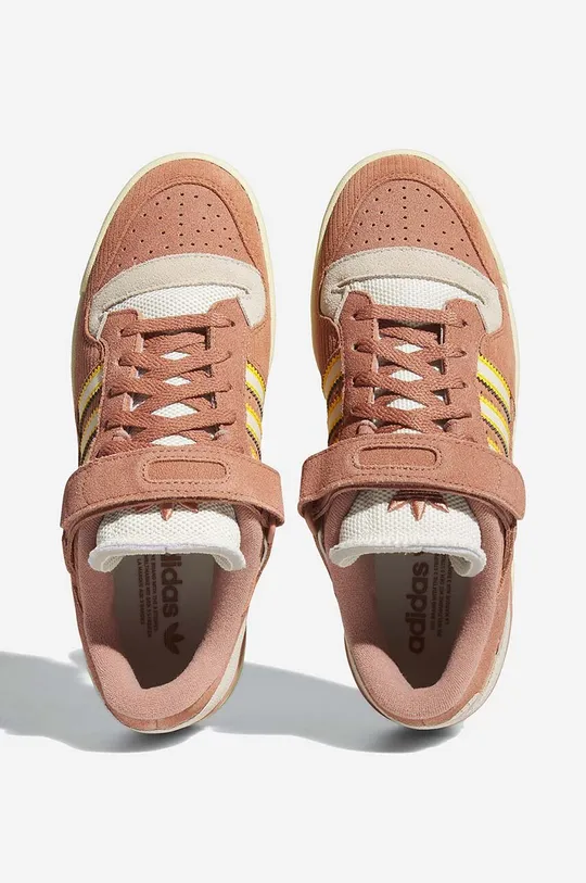 portocaliu adidas Originals sneakers din piele întoarsă Forum 84 Low