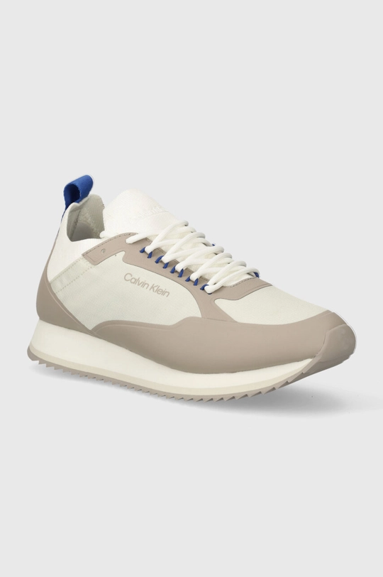 beżowy Calvin Klein sneakersy LOW TOP LACE UP NYLON Męski