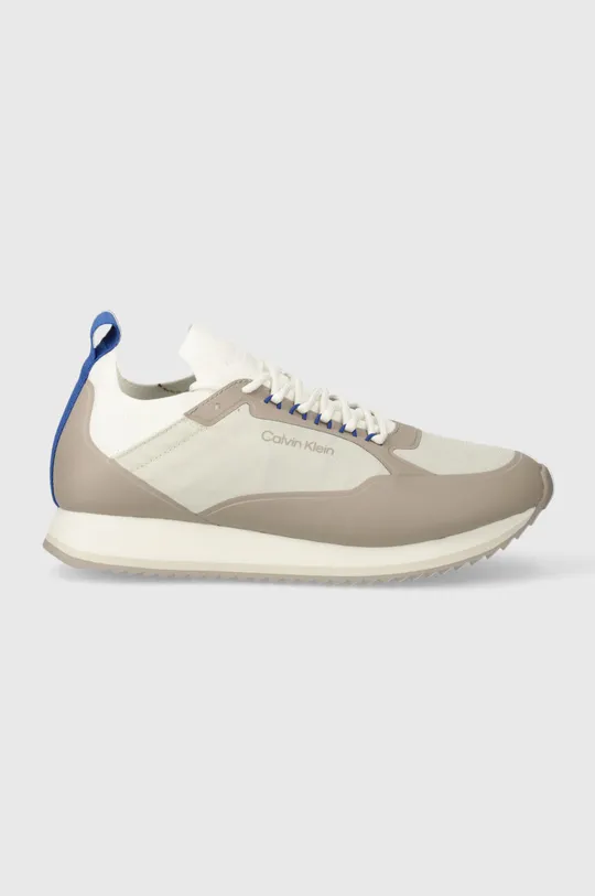 Calvin Klein sneakers LOW TOP LACE UP NYLON beige