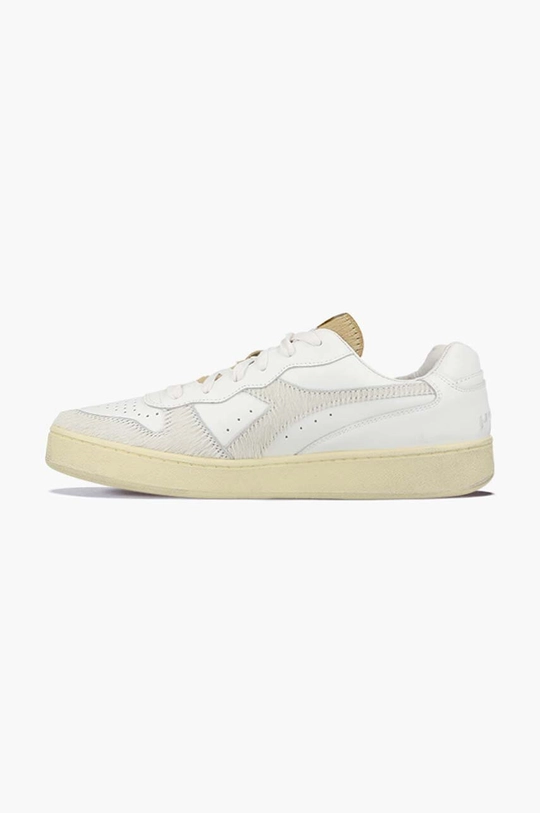 Diadora leather sneakers x Paura Mi Basket low Horsy white