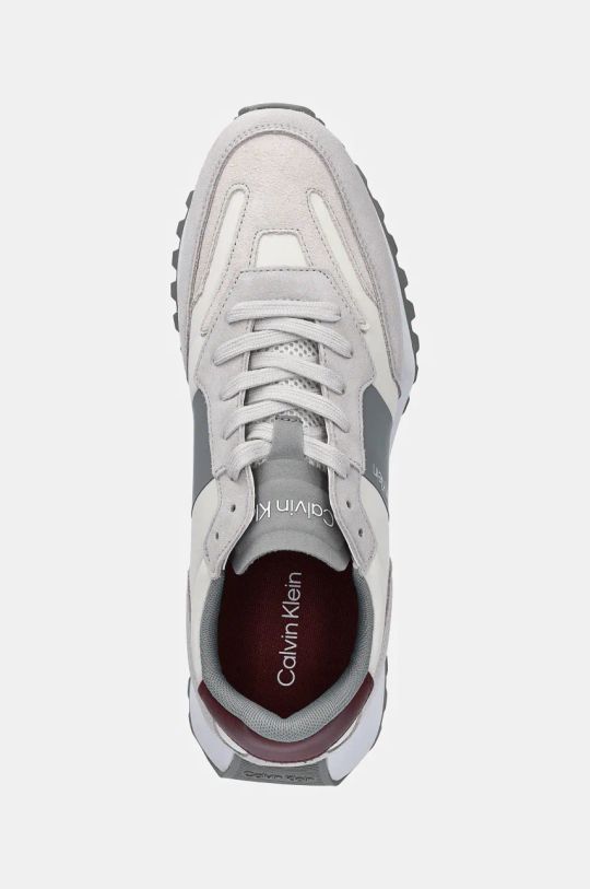 Кроссовки Calvin Klein LOW TOP LACE UP MIX серый HM0HM00497