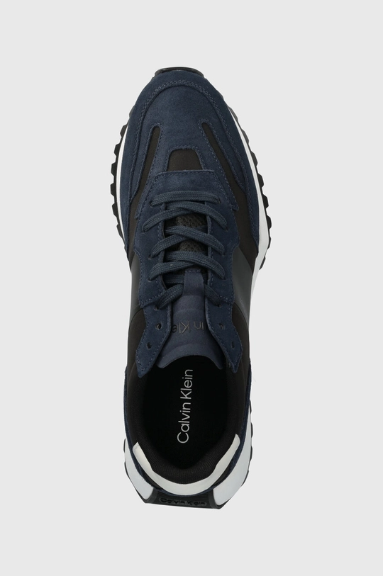 granatowy Calvin Klein sneakersy LOW TOP LACE UP MIX