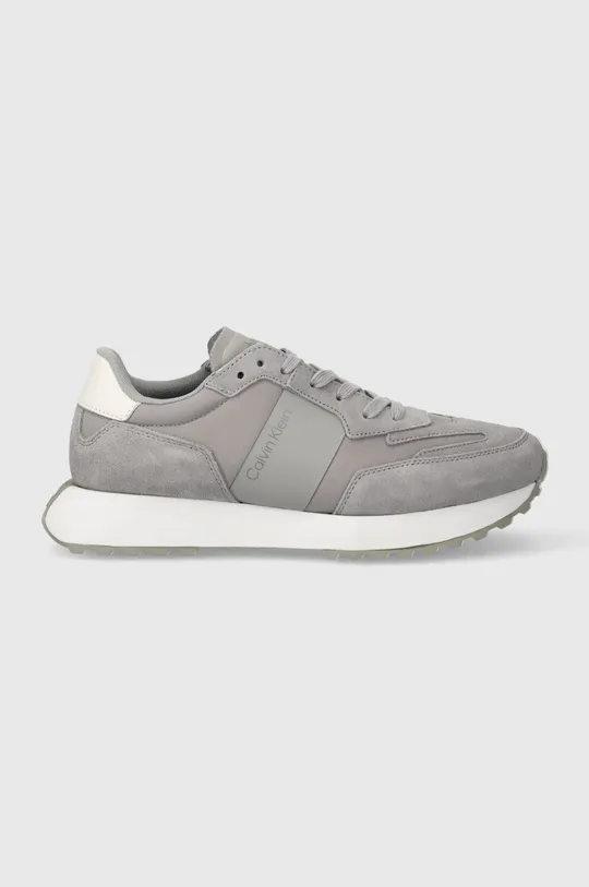 Calvin Klein sneakers LOW TOP LACE UP MIX grigio