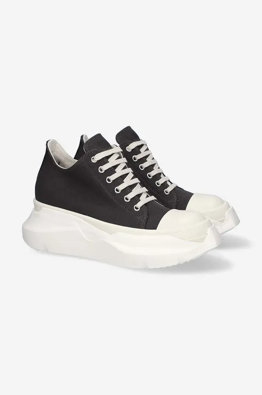 Rick Owens leather plimsolls Abstract gray