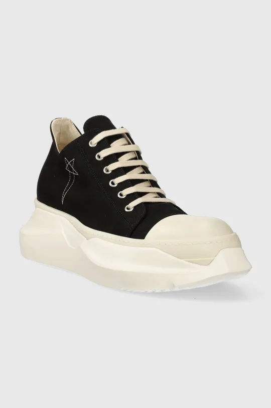 Rick Owens leather plimsolls Abstract black