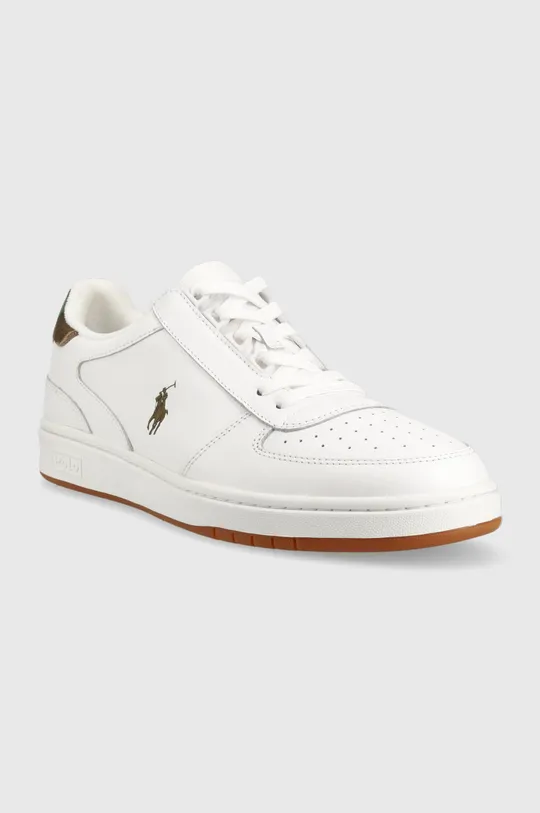 Δερμάτινα αθλητικά παπούτσια Polo Ralph Lauren POLO CRT PP λευκό