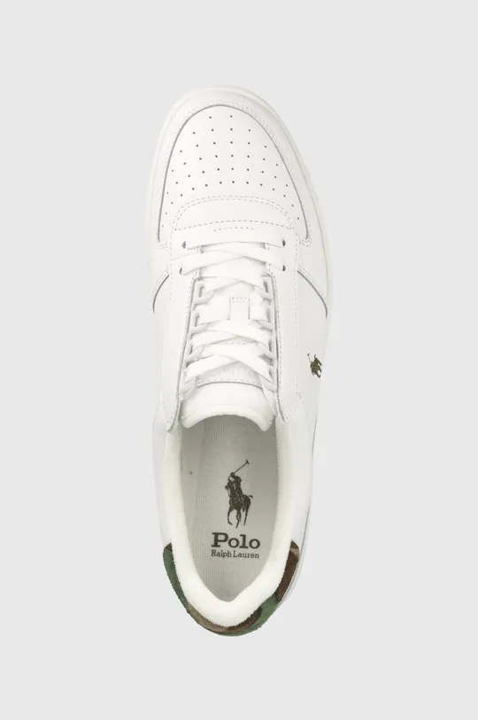 λευκό Δερμάτινα αθλητικά παπούτσια Polo Ralph Lauren POLO CRT PP