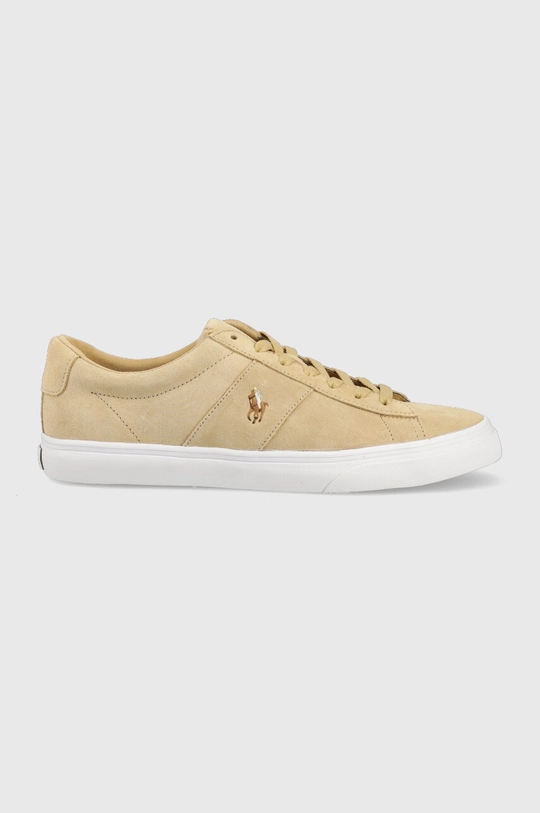 μπεζ Σουέτ sneakers Polo Ralph Lauren SAYER Ανδρικά