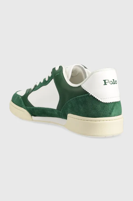 Polo Ralph Lauren sneakersy skórzane Polo Crt Lux Cholewka: Materiał tekstylny, Skóra naturalna, Skóra zamszowa, Wnętrze: Materiał tekstylny, Podeszwa: Materiał syntetyczny
