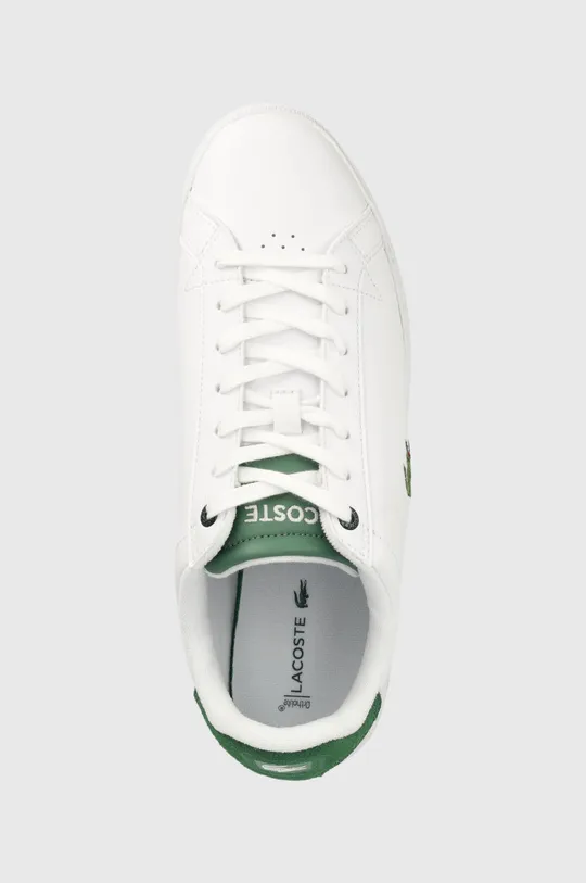 λευκό Δερμάτινα αθλητικά παπούτσια Lacoste Graduate Pro Leather Heel Pop Trainers
