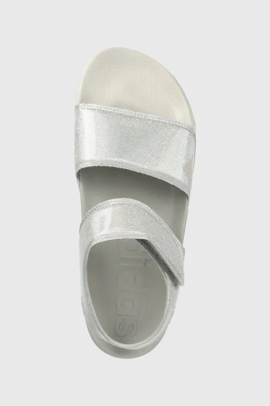 srebrny adidas sandały