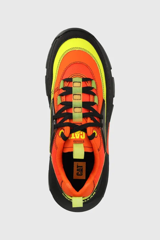 πορτοκαλί Δερμάτινα αθλητικά παπούτσια Caterpillar RAIDER LACE SUPERCHARGED