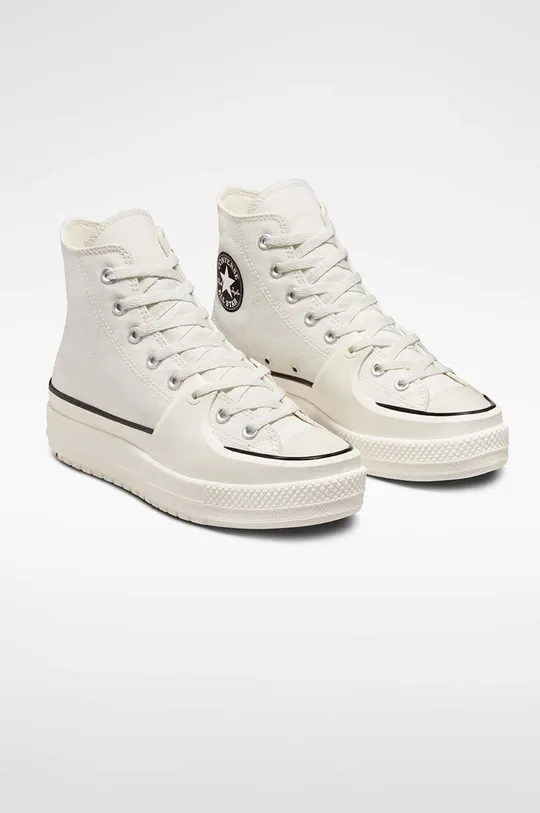 Πάνινα παπούτσια Converse Chuck Taylor All Star Construct λευκό