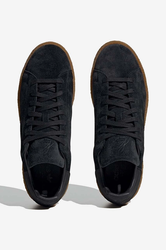 black adidas Originals suede sneakers Stan Smith Crepe