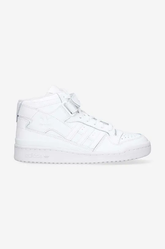 white adidas Originals leather sneakers Forum Mid W Unisex