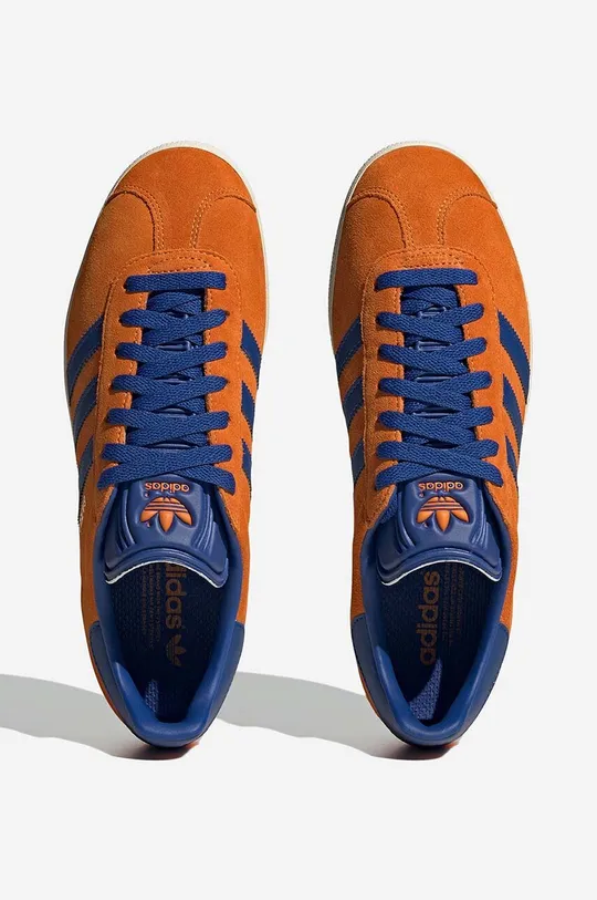 orange adidas Originals suede sneakers Gazelle
