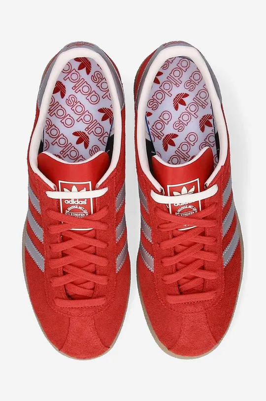 red adidas Originals suede sneakers Munchen