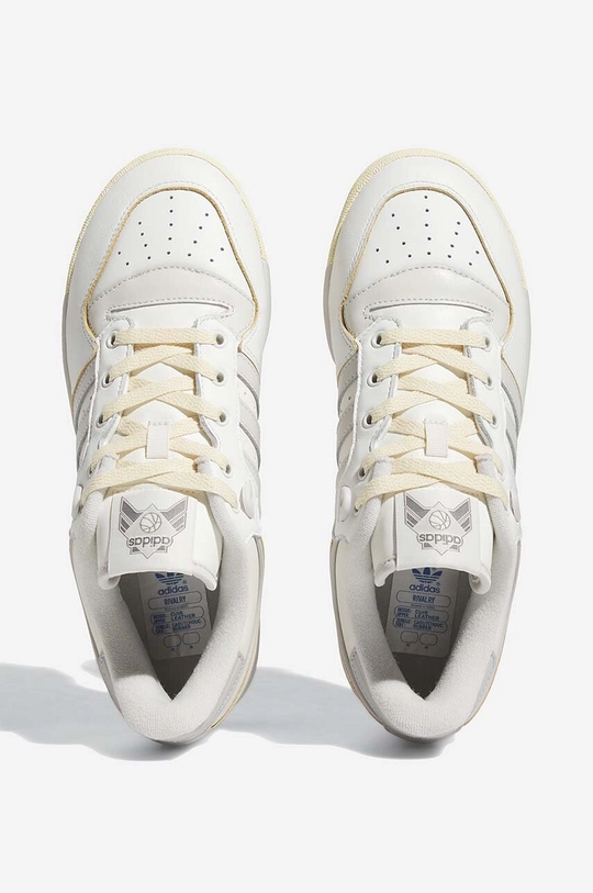 white adidas Originals leather sneakers Rivalry Low 86 GZ2556